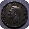 Top Graad SA Unie: 1937 Shilling 1/- in EF