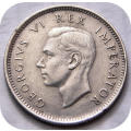 Bargain SA Union:  1943 Sixpence in EF below R200!