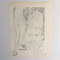Original PICASSO gallery print - hand signed by Picasso in pencil in 1956