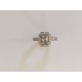 Grand Vintage Moissanite Ring with accents