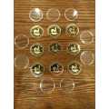 COMMEMORATIVE KRUGERRAND COIN SET - CONSISTS OF 9 COINS