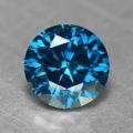 0.22CT NATURAL SPARKLING RARE FANCY BLUE COLOR ROUND CUT DIAMOND I1+-