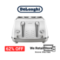 Delonghi, Icona Capitals 4 Slice Toaster, Sydney White