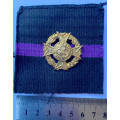 HS097 - Rhodesian Chaplains badge with felt backing on cloth Corps colours backing