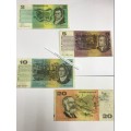 Australian collection, One bid for all four notes