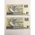 Singapore collection - One bid for both notes