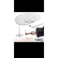 11pcs/set Stainless Steel Wood Cutting Disc Rotary Tool Circular Cutoff Saw Blade For Woodworking