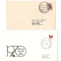 First Marion Island  cancel 1958! and 1970 and SANAE Relief 1960 and 1970 - 4 covers