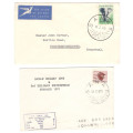 First Marion Island  cancel 1958! and 1970 and SANAE Relief 1960 and 1970 - 4 covers