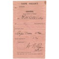 Rare Boer War Permit 1902- Lady Grey Bridge cancel Putzel 3- rated 40/200 - Permit Officer Paarl