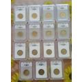 SACGS GRADED MANDELA 2008 COINS BIDDING ARE PER COIN TO TAKE ALL 23