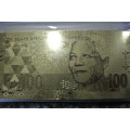 24 carat Nelson Mandela Bank Note Collection limited Edition