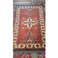 Afghan carpet  hand knotted 150cm x 100cm (with certificate)