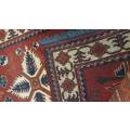 Afghan carpet  hand knotted 150cm x 100cm (with certificate)