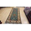 Persian Afghan Chobi Carpet 199cm x 75cm Hand Knotted