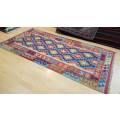 Afghan kilim 204cm x 105cm Hand Knotted