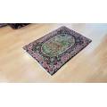 Persian kerman Carpet 90cm x 60cm Hand Knotted