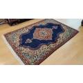 Persian Kashan Carpet 148cm x 101cm Hand Knotted