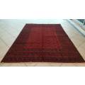 Special Offer!!!PERSIAN CARPET AFGHAN TORKAMAN  285cm x 200cm HAND KNOTTED(with certificate}
