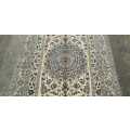 Persian Naien Carpet 253cm x 157cm Hand Knotted