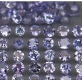 Tanzanite 0.05ct Round cut Ravishing Colour. Excellent for rings and bracelets.