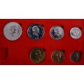 1976 PARTIAL PROOF SET IN RED S.A. MINT BOX - R1 START