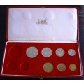 1978 PARTIAL PROOF SET IN RED S.A. MINT BOX - R1 START