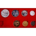 1979 PARTIAL PROOF SET IN RED S.A. MINT BOX - R1 START