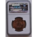 1959 ~ Union of S.A. ~ 1 Penny - NGC Graded ~ CrAzY R1 StArT!!!