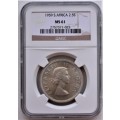 1959 ~ Union of S.A. Halfcrown / 2.5 Shillings ~ NGC Graded - cRaZy R1 StArT!!!