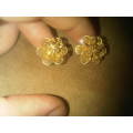 Vintage Silver Fillagry Gold Washed Earings