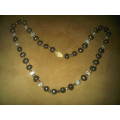 Vintage Black Pearl Necklace