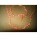 Coral Necklace & Bracelet Set