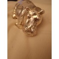 Sterling Silver Afrisilver Hippo Figurine