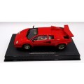 Lamborghini Countach 5000S Red with Lighting Lamps Slot Car Auto Art Slot Racing 13091 1/32