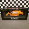 Lamborghini Diablo GTR Orange with Lighting Lamps Slot Car Auto Art Slot Racing 13132 1/32