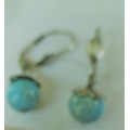 Sterling Siver and Turquoise Earrings