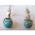 Sterling Siver and Turquoise Earrings