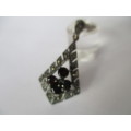 925 -Sterling Silver Marcasite and Garnets Pendant