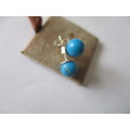 925 Sterling Silver  and Genuine Turquoise Studs/ Earrings