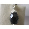925 Sterling Silver and Black Onyx Pendant.