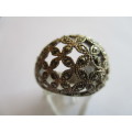 925 Sterling Silver and Marcasite Ring.