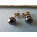 925 Sterling Silver and Hematite  Earrings.