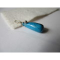 Sterling Silver and genuine Turquoise Pendant