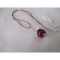 Sterling Silver and Carnelian Necklace