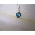 Sterling Siver Heart turquoise Pendant