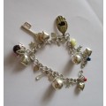 925 Sterling Silver Charms Bracelet