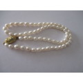Fresh Water Pearls and Silver clasp Necklace
