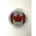 2022 .9999 1OZ Silver Maple Leaf(Flag Edition)limited to 500 pcs