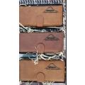 camel mountain lakes wallet with custom engraving real leather